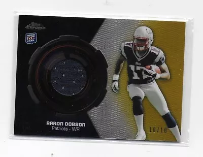 2013 Topps Chrome Rookie Relics GOLD Refractor /10 Aaron Dobson #RR-AD • $6