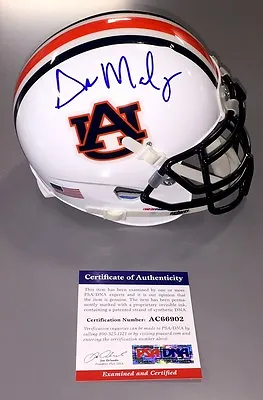 Gus Malzahn Signed Auburn Tigers Authentic Schutt Mini Helmet Psa Coa Ac66902 • $87.99