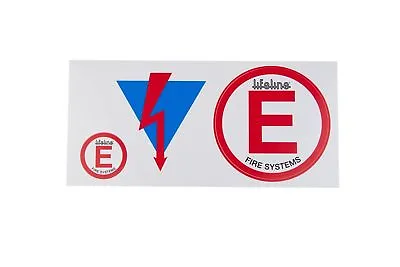 Lifeline Fire Extinguisher Safety Cut Off Switch Fire Pull Decal Sticker Pack • £4.99