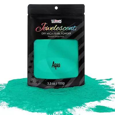 Aqua Mica Pearl Powder 3.5oz Cosmetic Grade Epoxy Resin Soap Slime Makeup Art • $9.99