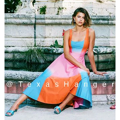 $188 • Buy NWT STAUD Wells Dress Sz 0 Hibiscus Multi 
