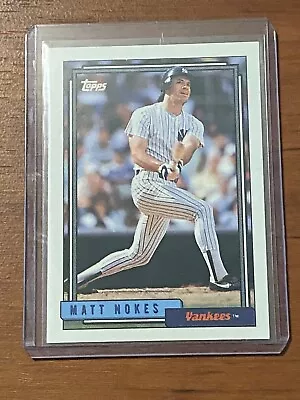 1992 Topps Matt Nokes New York Yankees #748 • $1.69