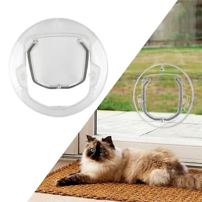 £33.75 • Buy Microchip Cat Door Window Pet Door Glass Pet Door Cat Flap Door Hidden Cat Door