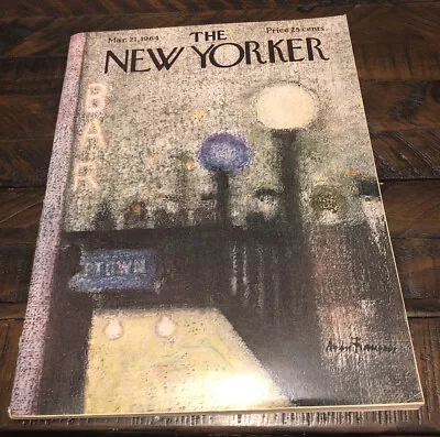 New Yorker Magazine March 21 1964 GREAT New York City Subway Entrance Cover • $75