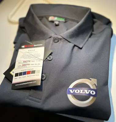 Polo Volvo Logo Performance Shirt For Men High Quality Polyester XL Gunmetal • $40.97