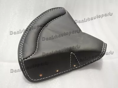 Lycett Black Leather Front Saddle Seat Cover For Royal Enfield Ariel Triumph BSA • $55