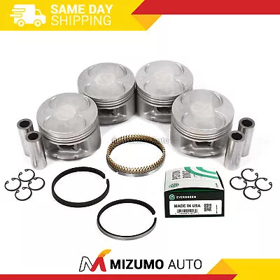 Pistons W/ Rings Fit 1997-2001 Honda Prelude 2.2L VTEC H22A4 DOHC 16V • $99.95