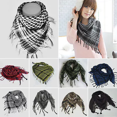 Men Military Arab Tactical Scarf Stole Desert Shemagh Army KeffIyeh Scarves♛ • £3.95