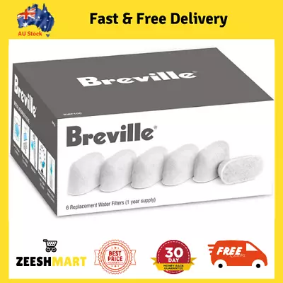 Breville BWF100 Replacement Water Filters For Espresso Coffee Machine (6 Pack) • $43.99