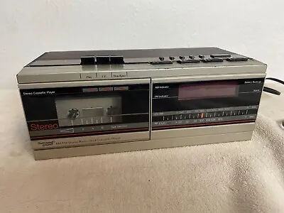 JC Penney 680-3070 AM/FM Alarm Clock Radio Stereo Clock Cassette Display TESTED! • $21.87