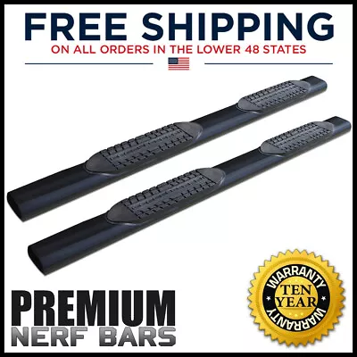 6in Black Oval Nerf Bars Running Board Steps For Classic 09-24 Ram 1500 Quad Cab • $249.99