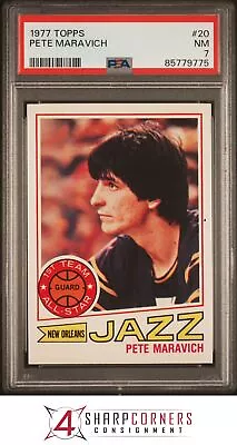 1977 Topps #20 Pete Maravich Jazz Hof Psa 7 K3918027-775 • $39.99