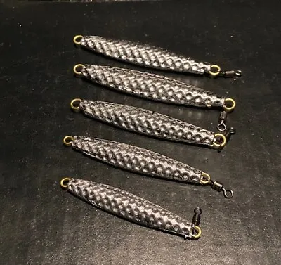 10 Hammered UnPainted Bumpy Diamond Jigs W/ Swivel Your Choice Of 1 To 4oz • $22.49