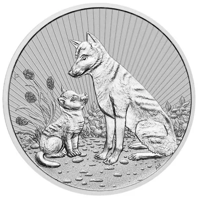 2 Troy Oz 9999 Silver 2022 Mother & Baby Dingo Perth Mint Bullion Coin In Pouch • £81.31