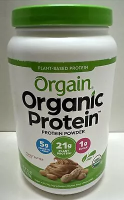 Orgain Organic Vegan 21g Protein Powder Plant Based Peanut Butter 2.03lb • $27