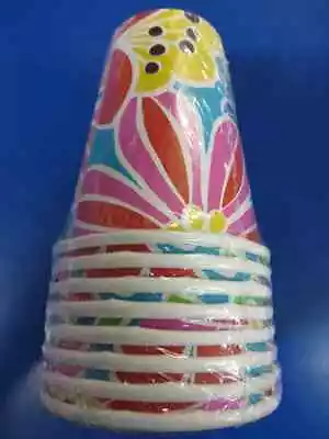 $8.18 • Buy Chill Out Summer Floral Garden Luau Banquet Birthday Party 9 Oz. Paper Cups