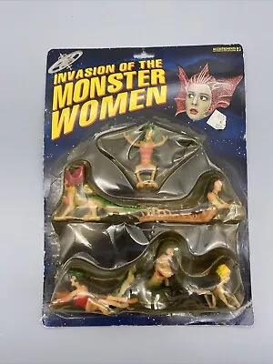 “Invasion Of The Monster Women” Sealed Toy Figurines Vintage 2002 Accoutrements • $35