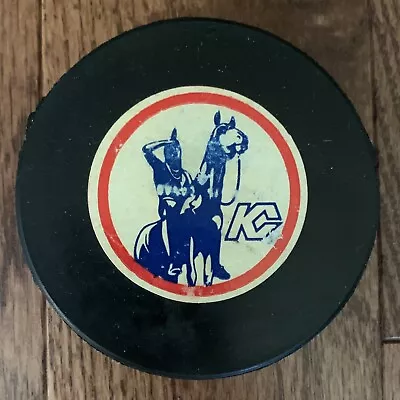 $97 • Buy Vintage Kansas City Scouts NHL Hockey Puck - Rawlings Reverse