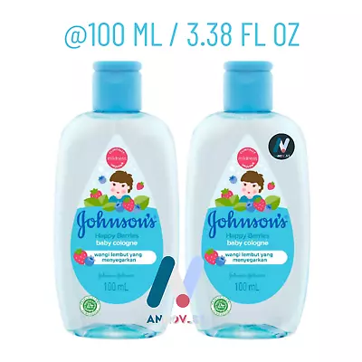 2X 100ml JOHNSON'S Baby Cologne Happy Soothe Cool Fresh Soft Castor Oil • £40.61