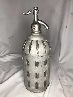 Vintage Metal Wrapped Glass Seltzer Bottle A Peyrano Kiyo FCCA • $100