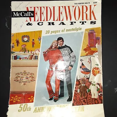 Vintage McCalls Needlework & Crafts Fall Winter 1969-70 50th Anniversary Year • $7.32