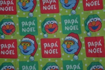 Elmo Sesame Street Christmas Papa Noel CEA Fabric Quilt Crafts BY YARD 2006 • $12.90