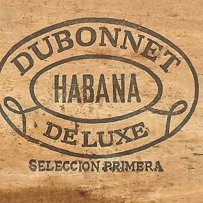 Dubonnet Habana Deluxe Seleccion Primera Vintage Wooden Cigar Box 1920s • $29.99