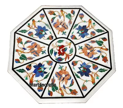 Marble Kitchen Side Table Top Marquetry Art Coffee Table From Cottage Handicraft • $467.50