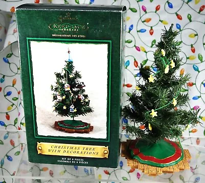 2002 Hallmark Christmas Tree With Miniature Decorations • $23.49