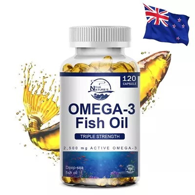 Omega 3 Fish Oil 3600mg - 120 Capsules High Strength - DHA 864mg & EPA 1300mg • $19.94