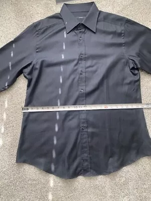 Vintage Gucci Black Button Down Shirt Men Size 46/ 18 • $129.99