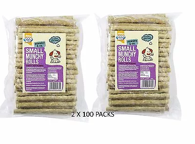 £13.98 • Buy 2 X 100 Packs Goodboy Premium Quality Natural Munchy Rolls Dog Treat Chew 05130