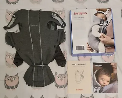 Baby Bjorn Baby Carrier Mini Dark Grey 3D Jersey Barely Used RRP £95.00 • £59.99