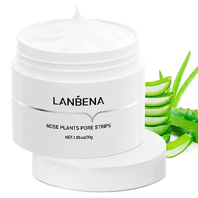 $9.92 • Buy LANBENA Blackhead Remover Cream Facial Nose Mask Plant Pore Strips Acne Peel Off