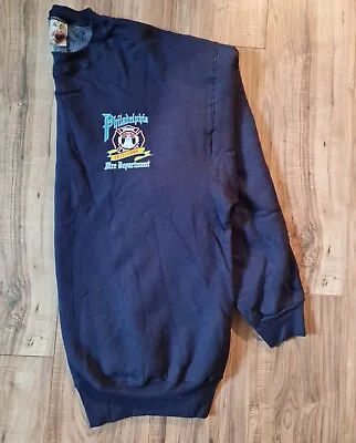 $35 • Buy Vintage Men's Pullover Philadelphia Fire Department 1871-1996 Size XL / XXL (L9
