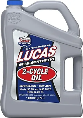 Lucas Oil 10115 Semi-Synthetic 2-Cycle Oil - 1 Gallon Jug • $35.99