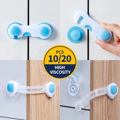 $10.89 • Buy ❤AU=Baby Kids Safety Lock Box Drawer Cupboard Cabinet Fridge Door Child Proof！！！