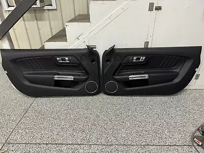 2015-2017 Ford Mustang GT V6 EcoBoost LH RH Leather Insert Door Panels Pair  • $135