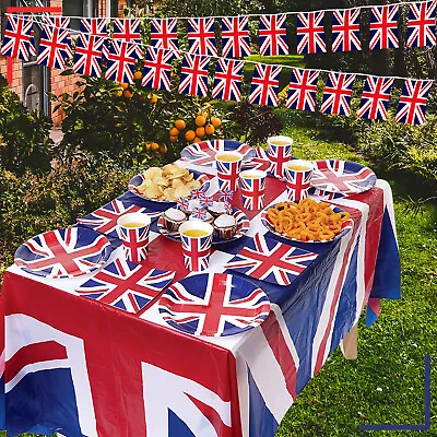 Union Jack Street Party Decorations King Charles III Coronation Royal Party UK • £2.29