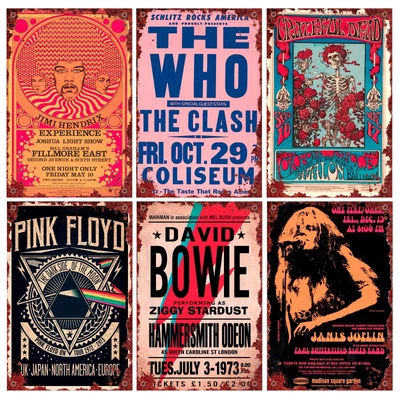 £9.49 • Buy RARE Rock Band Tin Signs, Vintage Concert Metal Sign, 20x30cm METAL Wall Plaque