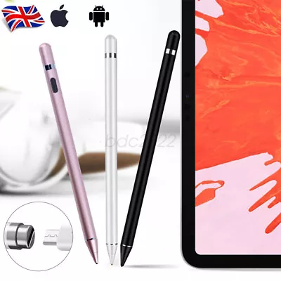 Stylus Pen For Touch Screens Digital Pencil Fine Point For IPhone IPad Tablet UK • £11.99