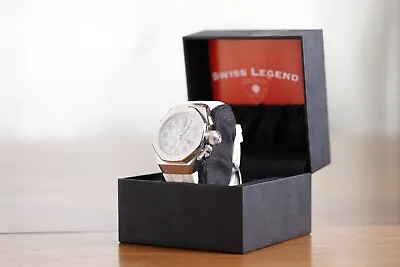Swiss Legend Men's Trimix Diver White Silicone Band Swiss Quartz Watch • $99.95