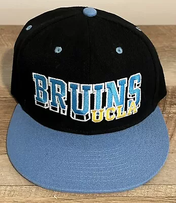 NEW~UCLA BRUINS~Snapback Flat Brim/Visor-Baseball/Trucker Cap/hat~Black/Blue • $14.95