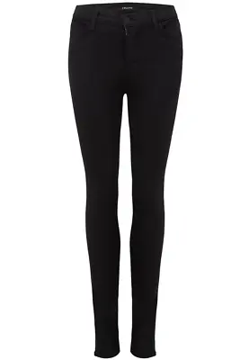 J BRAND Womens Skinny Fit Jeans Solid Black Size 26W • £46.89