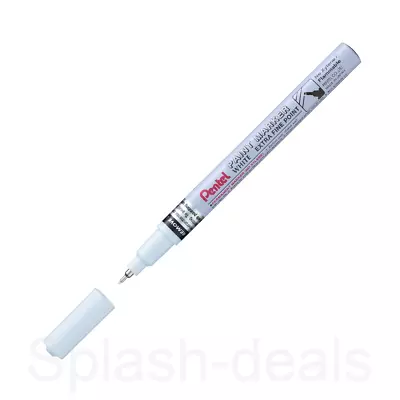 Pentel White Permanent Paint Marker Extra Fine - Waterproof Paint Pen - MFP10 • £3.79