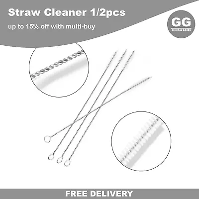 Nylon Straw Cleaner Cleaning Small Brush For Straw Baby Milk Bottle And More • £1.79