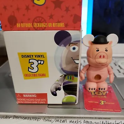 Disney 3  Vinylmation Toy Story Chaser Evil Pig Hamm Hat Variant Box And Card • $37.57
