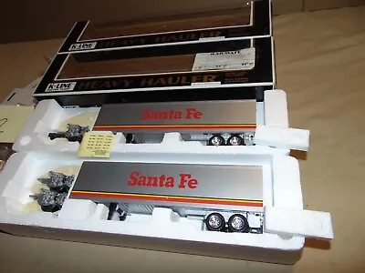 K Line O 2 Unit Santa Fe Railmate Intermodal Trailer Set - Super Clean + Box  #2 • $200