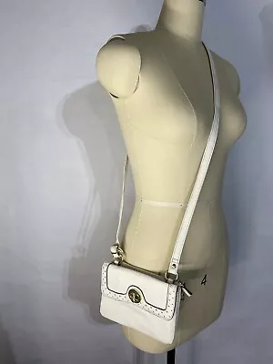 Kim Rogers Faux Leather White Crossbody Shoulder Bag Purse Handbag Medium • $11.70