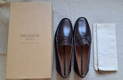 Meermin Classic Penny Loafers EXPRESSO ANTIQUE CALF Business Formal Mens Shoes • $179